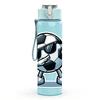 1PC Soccer Ball Cartoon Character Print 750ml Color Plastic Sports Water Bottle Leakproof Flip Straw Lid Suitable for Sports Office Home Use