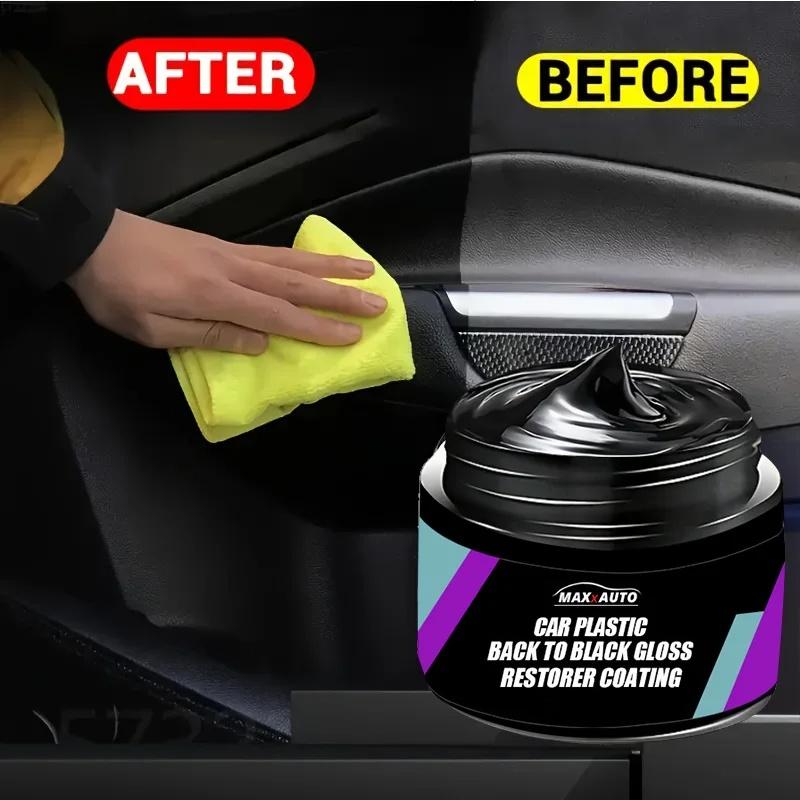 Car Universal Leather and Plastic Repair Polishing Wax Automotive Interior Reconditioning Cream for Leather/plastic/rubber Care