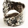 Retro Lotus Flower Ring For Men Women Silver Color Punk Gothic Adjustable Ring Vintage Handmade Unisex Jewelry Accessories Gift