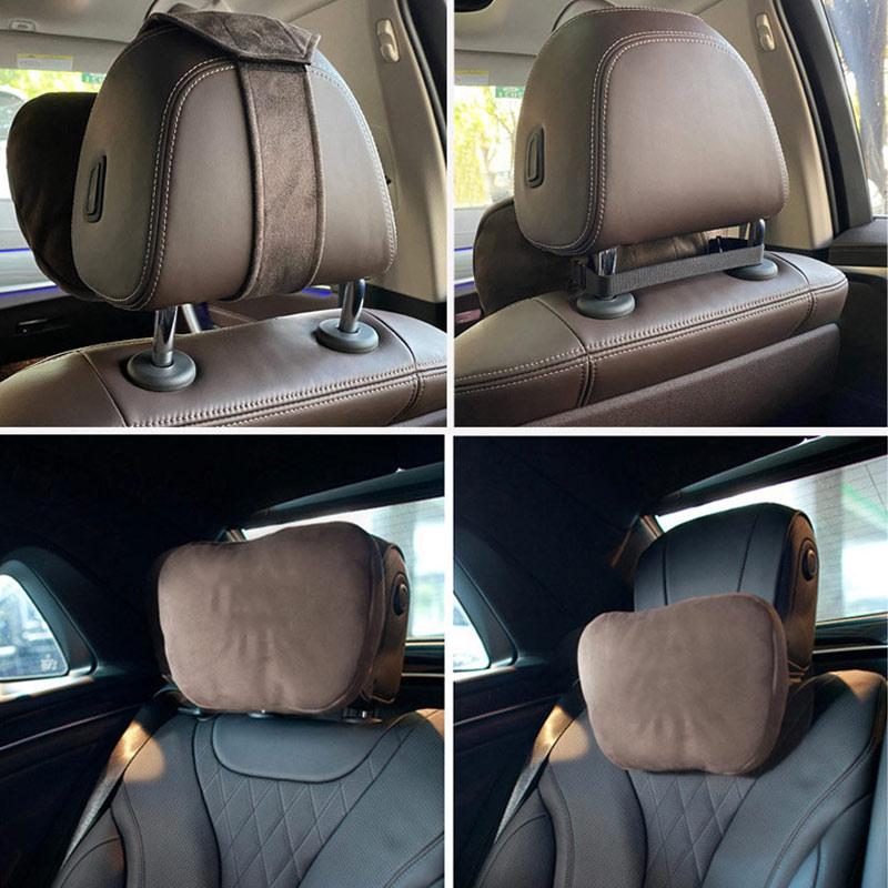 Custom Fit Car Headrest Neck Pillows For Mercedes-Benz S Class Soft  Adjustable Waist Support Seat Cushion  Automotive Parts