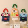 Pu Cartoon Animal Tissue Holder With Multifunctional Storage For Car And Home Use