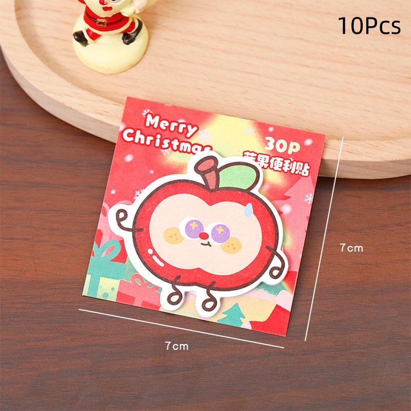 5/10Pcs Cute Cartoon Christmas Message Sticky Note Kawaii Student Stationery Memo Pad Post-It School Supplies Christmas Gifts