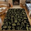 "Ancient Egyptian Themed Pattern Design" Patterned carpet, non slip mat suitable for living room and bedroom sofas