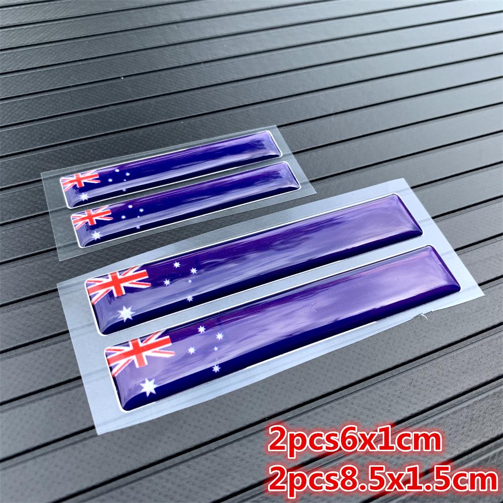 3D Brazil Korea UK ITALY FRANCE GERMAN Russia Spain National Flags Car Stickers Automobiles Motorcycles Decorating Accessories