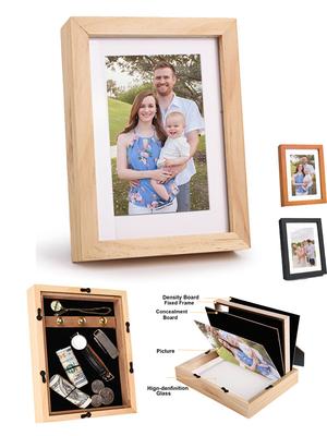 NEW Hiding Safe Private Money Box Picture Frame Fake Sight Secret Stash Can Container Hiding Storage Important Item File 3 Color