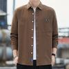 Pure Cotton Men's Long-sleeved Shirt Spring Autumn New Tops Versatile Men's Washed Fabric Thickened Shirts