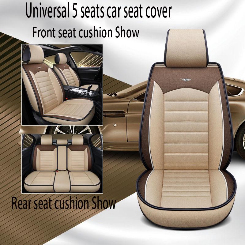 Universal car seat cover Waterproof Car Seat Cover Universal Leather 9 set Auto Seat Cushion 5 seats main image 1