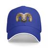 Bighorn Sheep Polygonal Design Baseball Cap Funny Hats Sun Cap Women Caps Unisexs