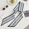 Silk scarf long strip new fashion tie bag ribbon streamer versatile small scarf bow headband headgear decorative belt