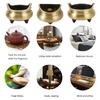 Holder Chinese Three Legs Burning Stand with Elegant Ear Handles Peace Creator Home Decoration