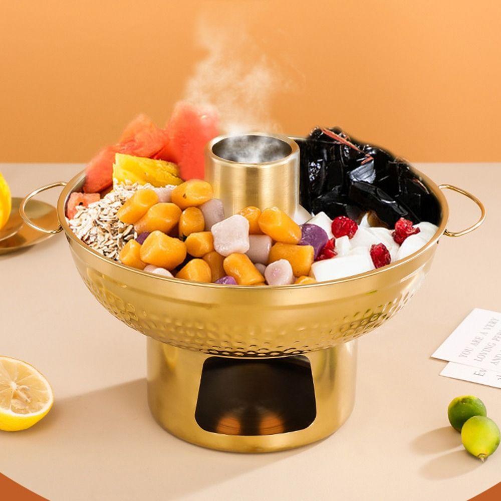 20/22cm Thai Hot Pot Thickened Double Ears Hot Pot Easy To Clean Dessert Holder  Home