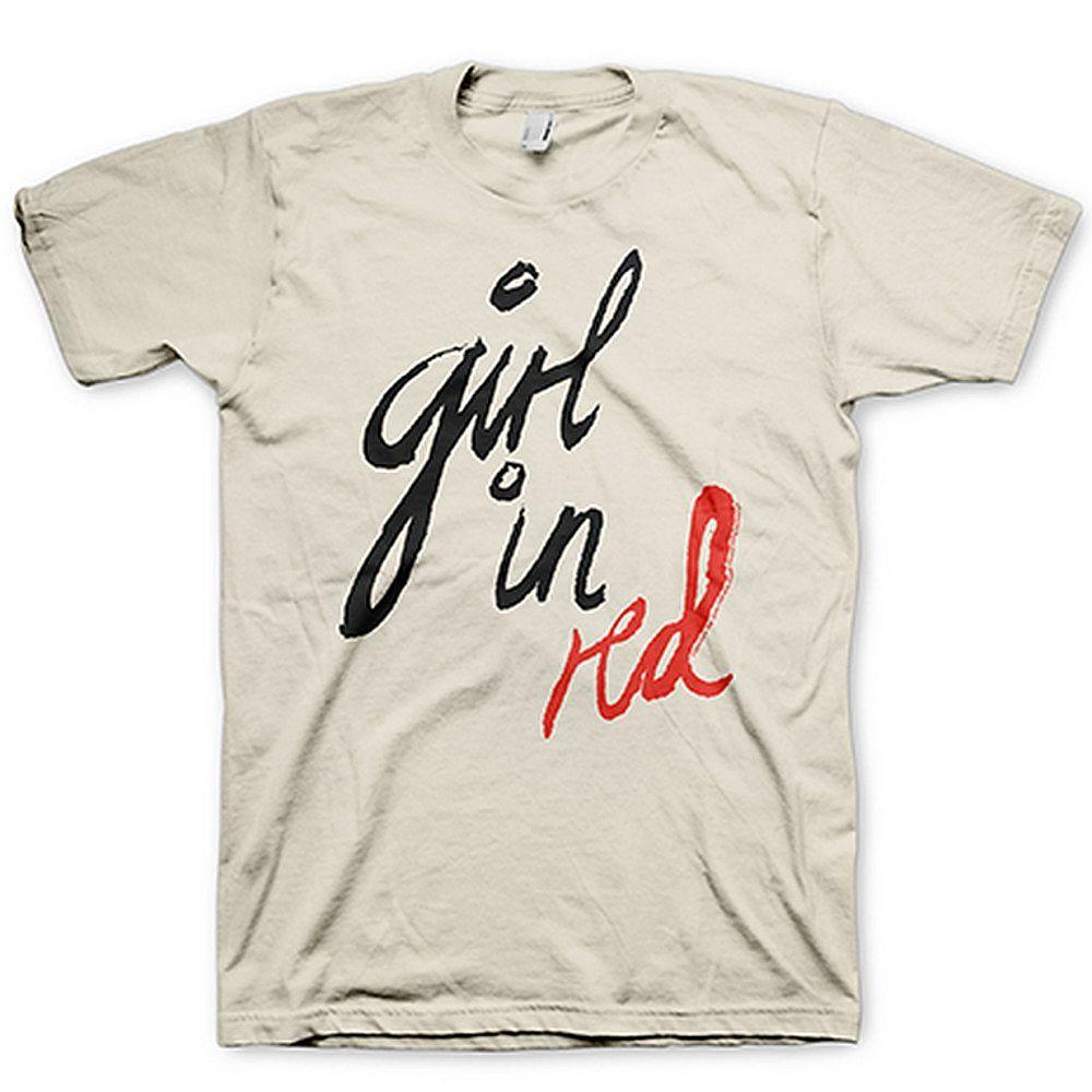 Girl In Red Cursive T-Shirt XXL