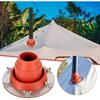 Tent Stove Jack Kit, Silicone High Temp Flexible Roof Jack Pipe Boot Metal Roofing Pipe Flashing, Tent Roof Stove Jack Kit for Bell Tent,Yurt,Wood
