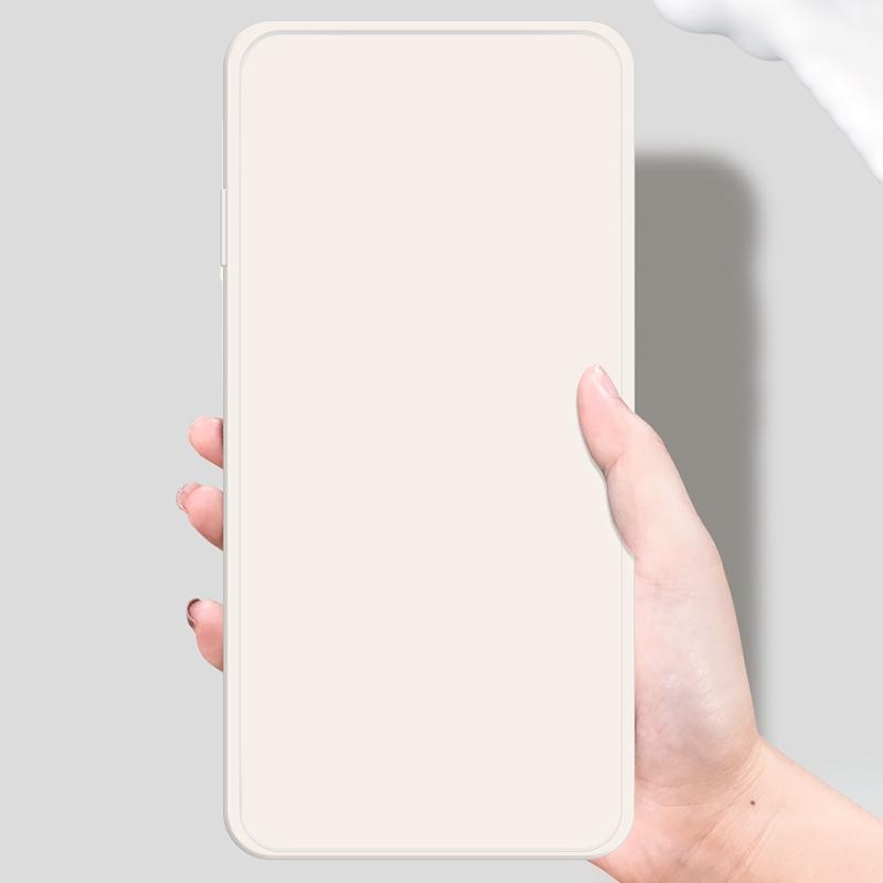 

For Samsung Galaxy S23 FE Case Rubberized TPU Cover with Straight Edge Beige