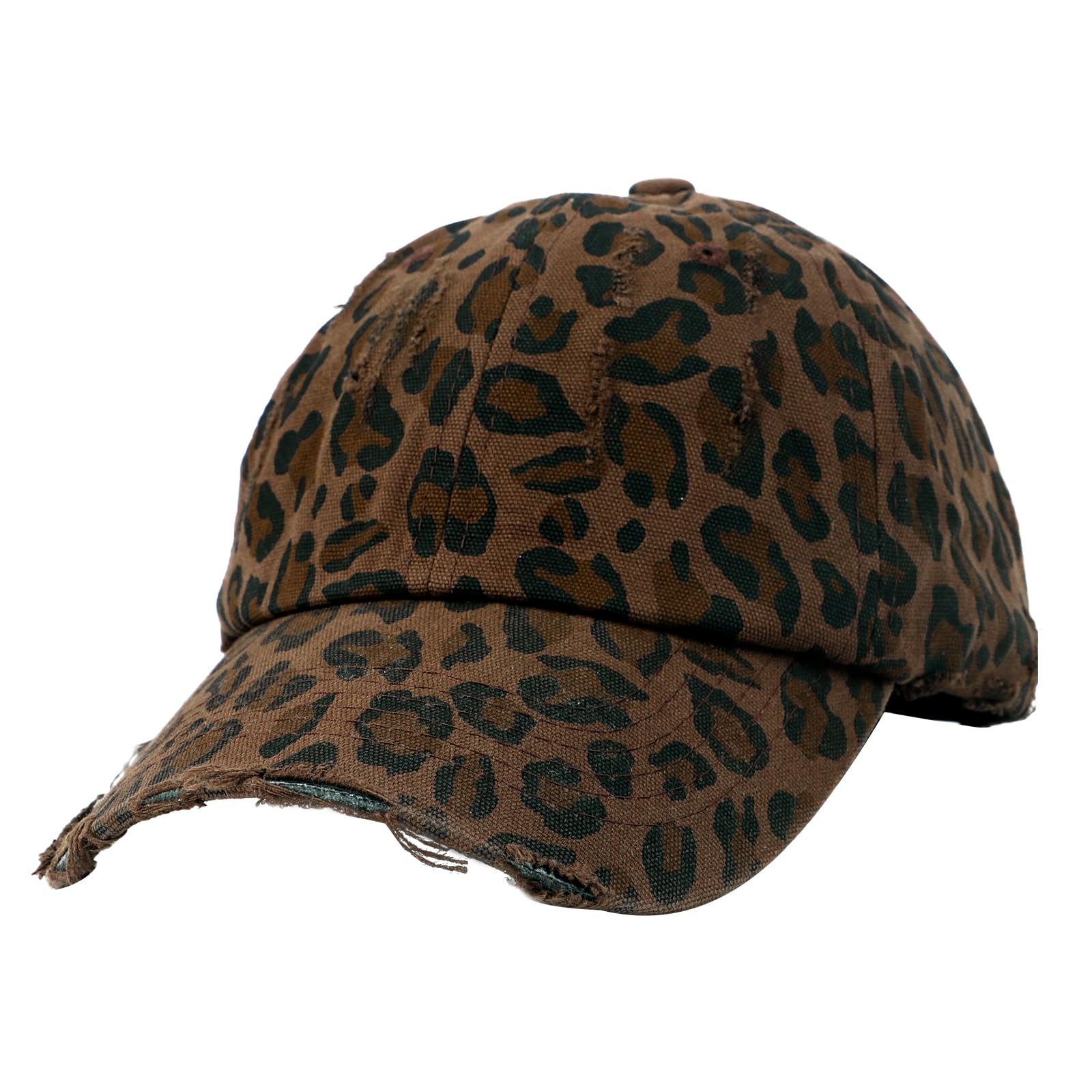 

Leopard Print Baseball Stylish Wide UV Face Slimming Sun Unisex Fashion Accessory [Bao Core] Women s Cap, Cap, Brim, Protection, Effect, Hat, Summer, кавовий