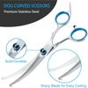 5 In 1 Dog Grooming Scissors Kit for Grooming with Safety Round Tips Stainless Steel Thinning Shears Dog Pet Cat Shears