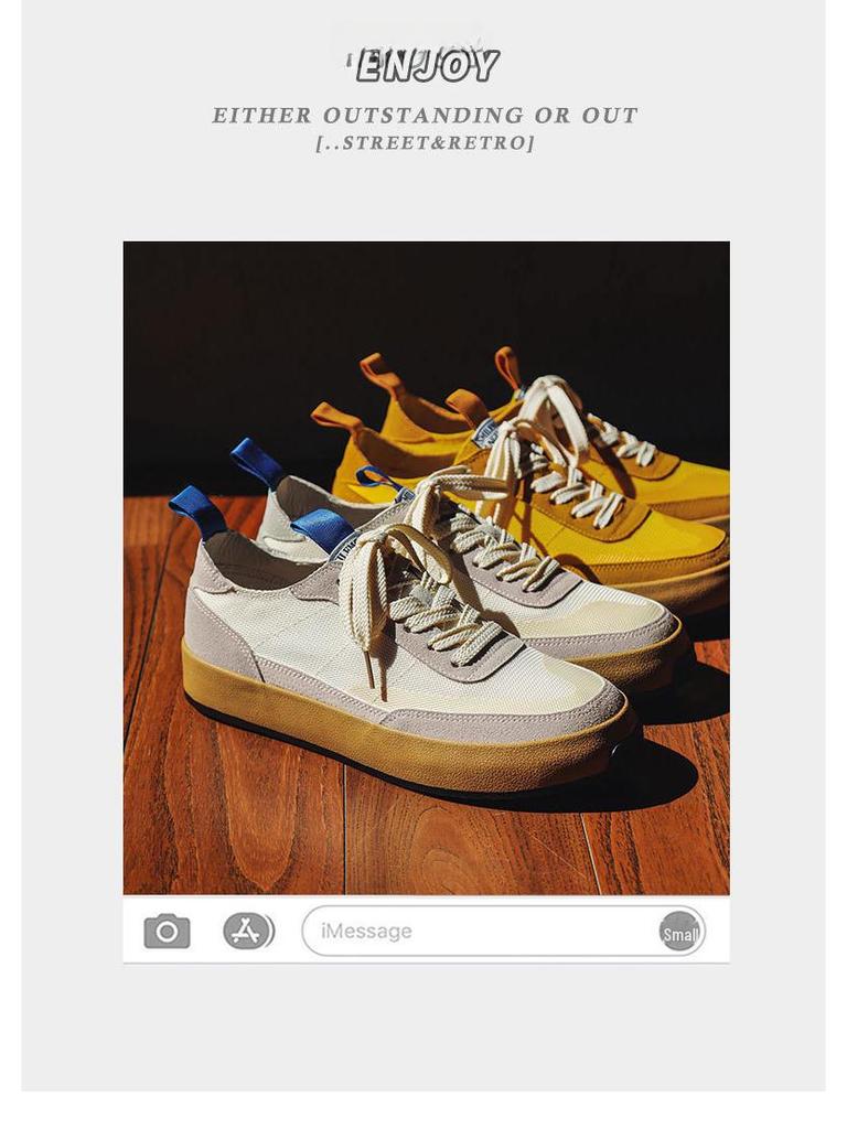 2025 Men's Ice Silk Breathable Mesh Canvas Sneakers - Trendy Student Style (Model X116)