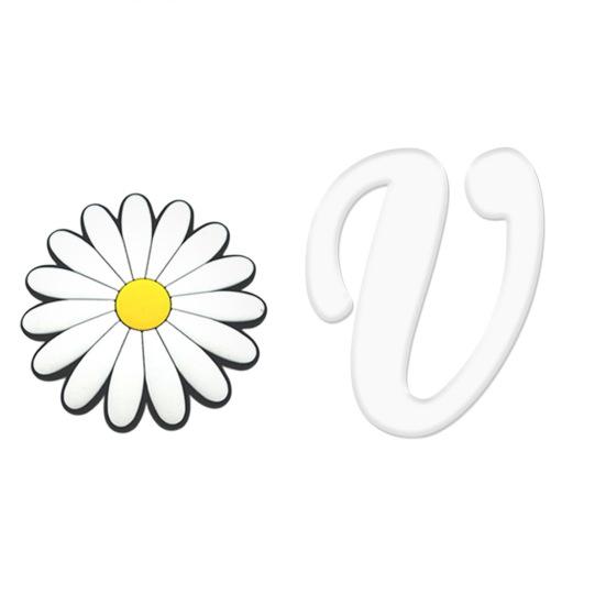 English Letter Hole Bag Charm Lightweight Reusable Beach Tote Handbag Hole White Alphabet Decoration DIY Hole Bag Accessories