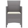 Garden Chair 4 pcs Light Grey 53 x 49 x 85 cm Polypropylene