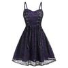 Women's Lace Mesh Halloween Sleeveless Suspender Dress