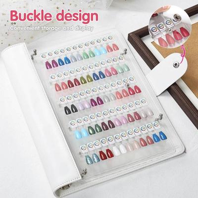 Detachable Magnetic Nail Sample Book ABS Material Swatches Organizer For Manicure Artists And Salons