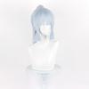 Anime Cosplay Wig, Kamisato Ayaka Light Blue High Ponytail High-Temperature Fiber Synthetic Hairpiece