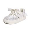 Girls' shoes Princess shoes Spring 2025 new lightweight soft-soled bow children's sports shoes Dexun shoes