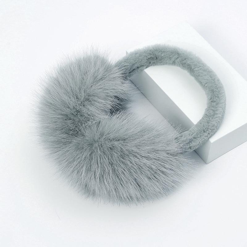Northeast Women's Winter Warm White Plush Earmuffs - Cute, Versatile, and Anti-Freeze Ear Protection