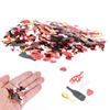 PVC Sequins Red Heart Golden Black Wine Glass Shaped Confetti Add Shine Gift Decoration