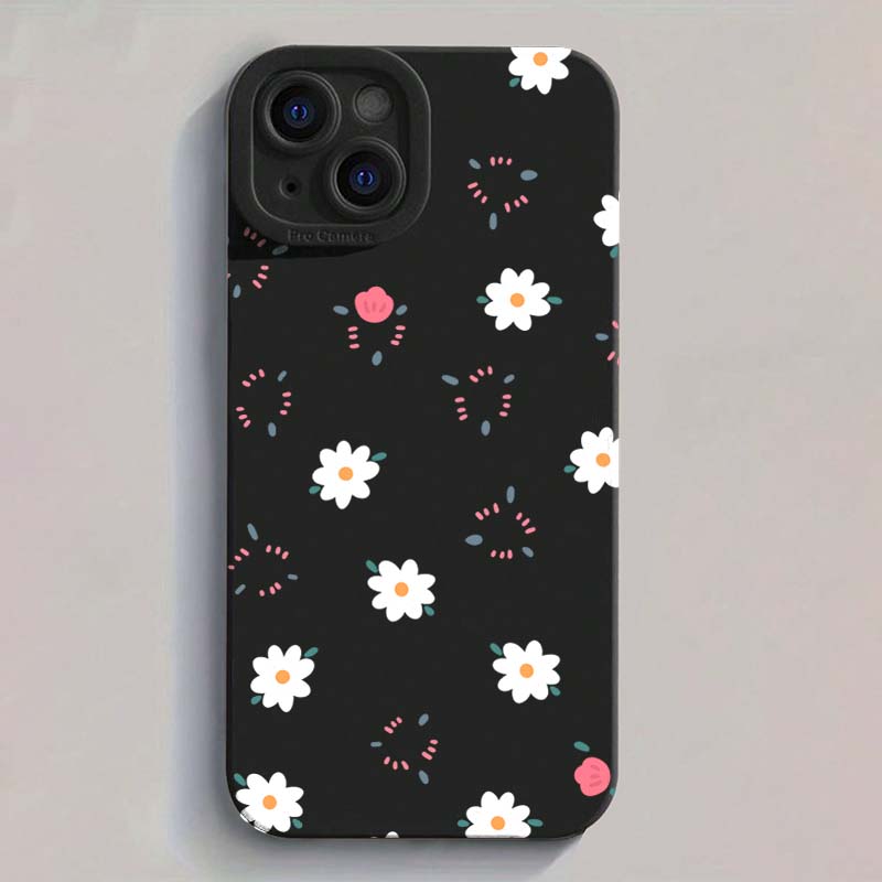 Beautiful Daisy Floral Heart Gentle Style Phone Case For IPhone 17 16 15 14 13 12 11 Series Pro Max Plus Protection Trendy Cover