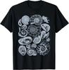 Vintage Fossil Nautilus Graphic Geology Biology Science Gift Unisex T-Shirt