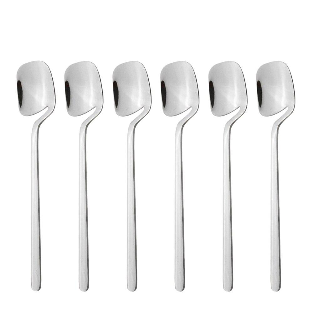 6-teiliges Geschirr-Set, Besteck-Set, Löffel, Edelstahl-Besteck, Outdoor, Büro, Küche, Home-Party-Geschirr-Set