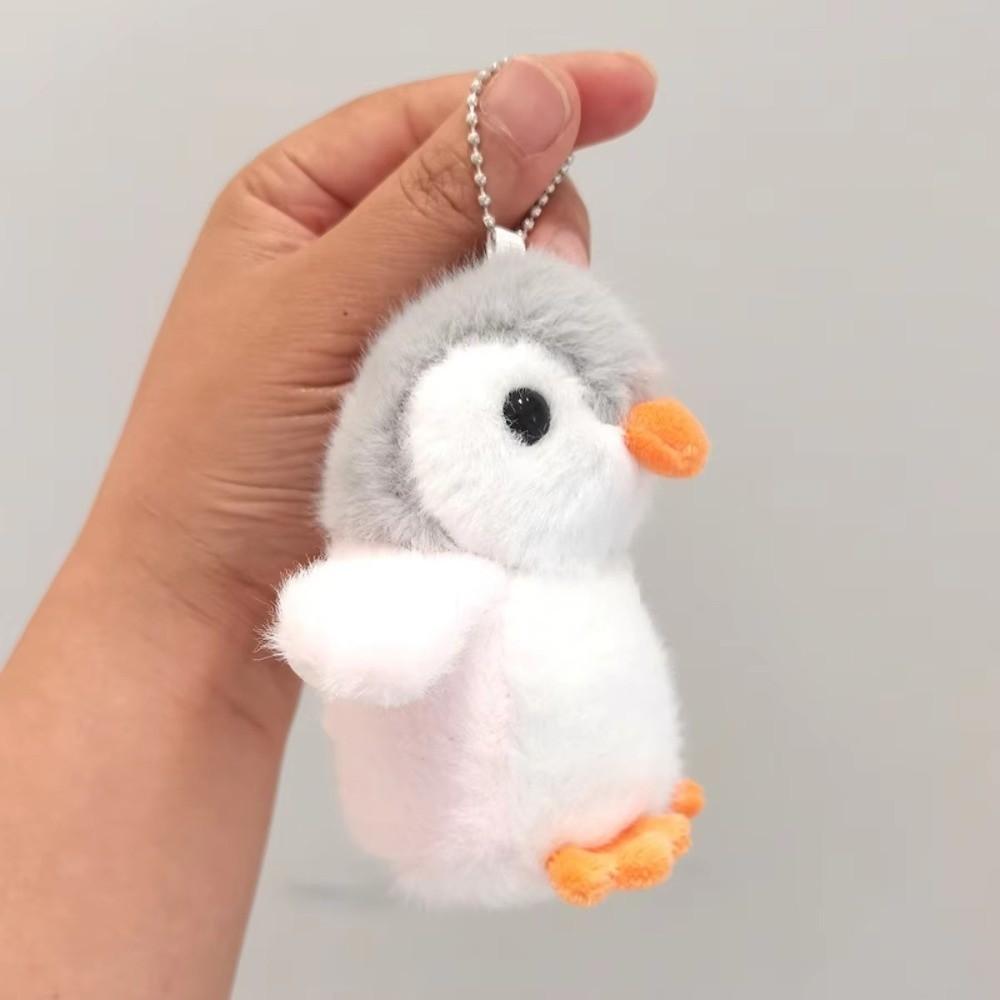 Cartoon Soft Stuffed Toy Keychains Plush Kawaii Penguin Doll Car Keyrings Bag Charms Pendant Accessories Girls Gift