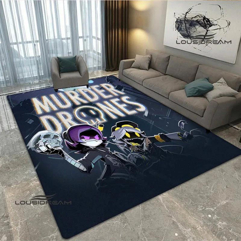 3D Murder-Drones Cartoon Printed Carpet Non-slip Carpet Washroom Floor Mat Fashion Yoga Mat Bedroom Decoration Birthday Gift