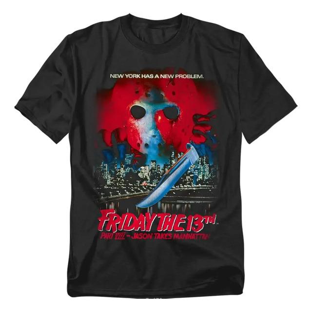 Camiseta Friday The 13th Jason Takes Manhattan Horror Movie L