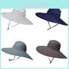 Summer Sun Protection Fisherman Hat With Waterproof Material For Outdoor Activities And Travel