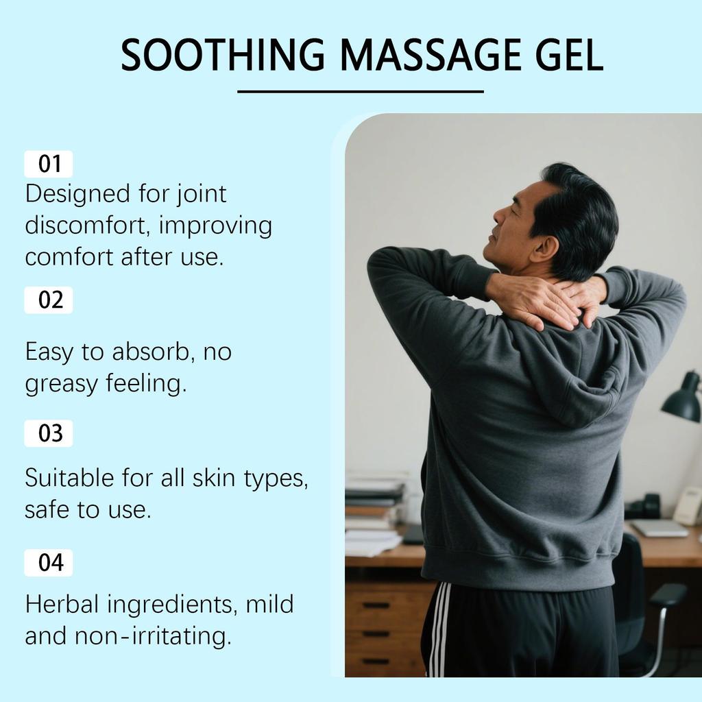 LANISKA Herbal Joint Care Gel: Gentle Massage for Knees, Shoulders, and Neck.