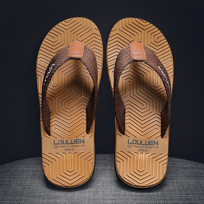 Men's Korean EVA Beach Sandals - Non-Slip, Clip-On Fashion Flip Flops for Summer
