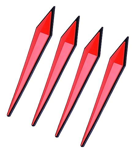 

HTharros Защитная накладка на зеркало двери Универсальная защита бампера двери Защита от царапин Двусторонняя клейкая лента Нарядная красная 4 шт.