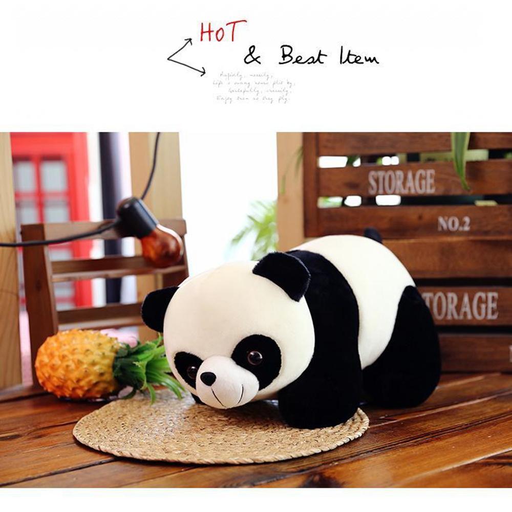 28CM Chinese Panda Plush Toy National Treasure Class Animal Wow I Cute Black And White Bear Send Children's Birthday Gift -4