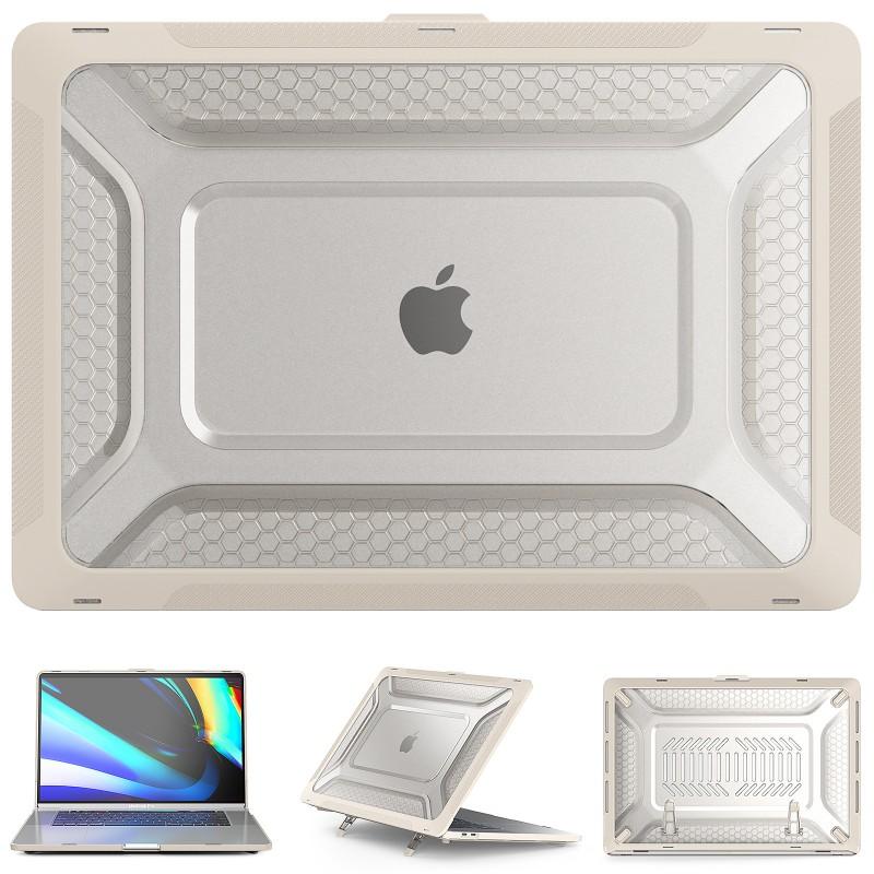 MacBook Air 13 Pro 16 Védőtok Hőelvezető Állvánnyal Matt PC Ház Csúszásgátló Ütésálló Borítás Napi Használatra Pro 13 2022, A2338/A1706/A1708