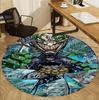 Superheroes Pattern Round Rug, Indoor/Outdoor Mat, for Picnic, Gameroom, Bedroom, Office, Living Room, Home Decor Carpet, Birthday Gift