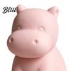 3D Printed Hippo Car Dashboard Figurines, Minimalist Pink Desktop Ornament with Small Statue Non-Slip Weighted Base, Cute Interior Decor, Kawaii
