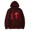 Unisex Oversized Hooded Sweatshirt With Printed Design Ribbed Hem Loose Fit Long Sleeve Cotton Pullover Winter