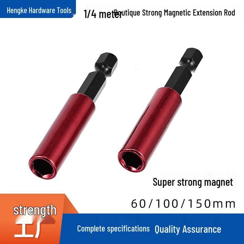 1/4 Hex Shank Magnetic Drill Extension Rod (Color-Coded)