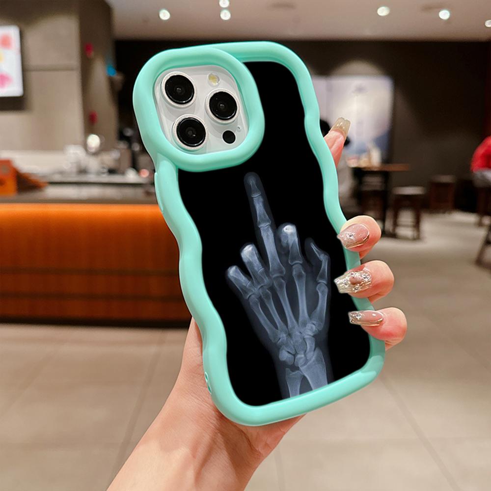 Macaron Soft TPU Phone Case for Samsung A12 A13 A14 A15 A20 A23 A24 A25 A52 A53 A54 A55 J7 S20 S23 FE S24 Ultra Cover Ae56 Art Cartoon Middle Finger