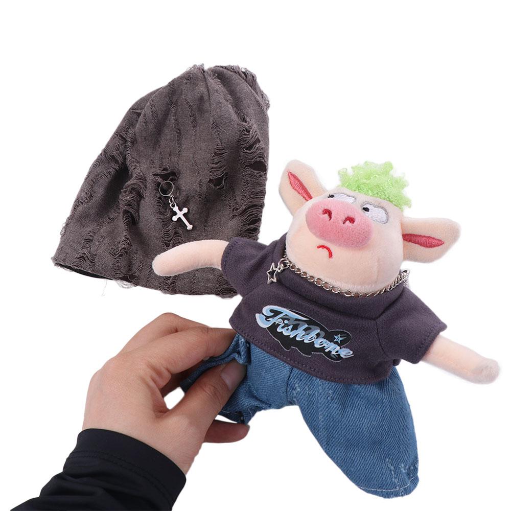 1 set Pants Cotton Doll's Clothes Hat Plush Doll Clothes 20cm Cotton Doll Clothes  Children's Gift