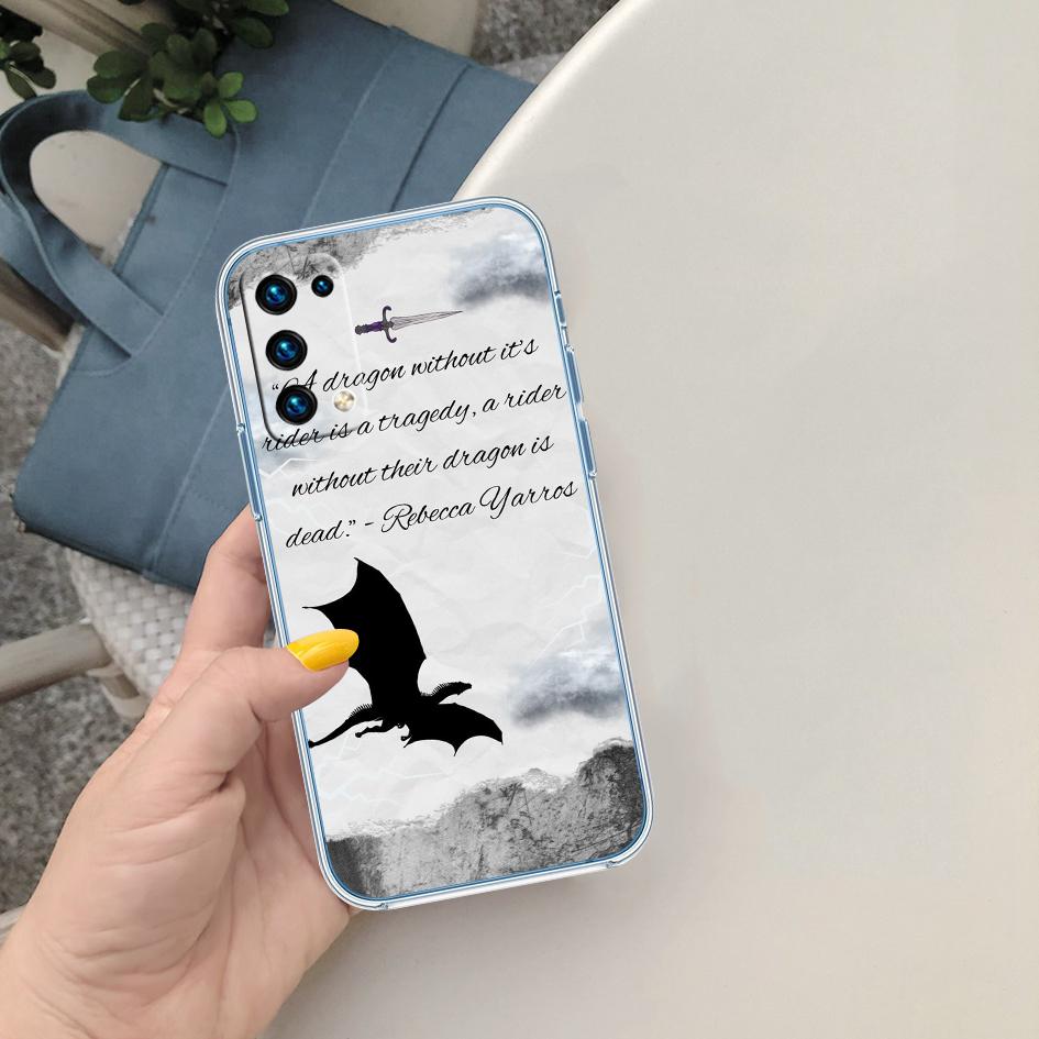 

Fourth wing Transparent Phone Case for Motorola Moto G40 G04 G05 One Ace Action Fusion + Plus Hyper Macro Vision Zoom Motorola One Macro