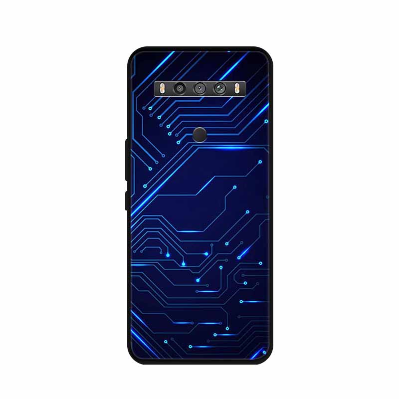 For TCL 10 5G UW Case Animals Silicone TPU Soft Cover Phone Coque For TCL 10 SE TCL10 5G UW Capa Shockproof Cartoon Wolf Funda