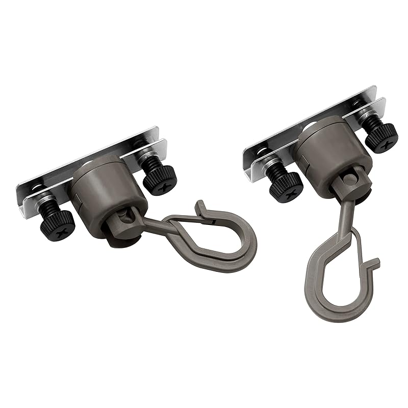 Takasho Sunshade Mounting Hooks, Adjustable Type, Set of 2, Bronze, for Window Sashes, Adjustable Height, 2kg Load Capacity, Nylon Resin, Stainless